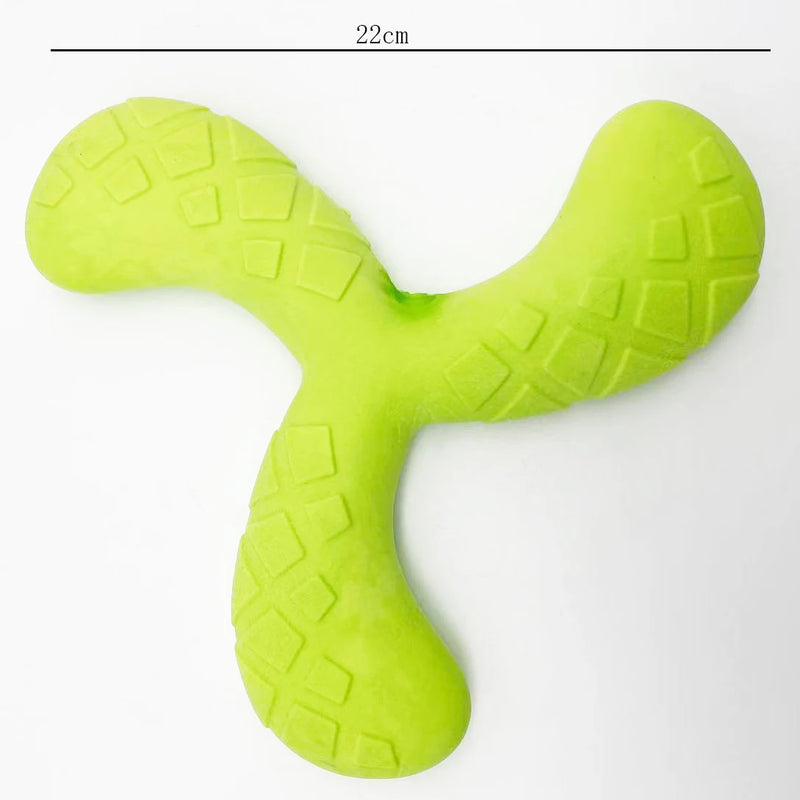 Jouet Boomerang Couineur Gros Chien Triangle Flottant