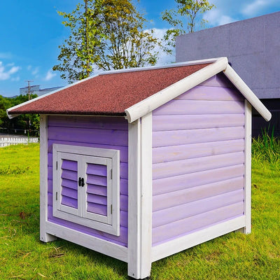 Niche Chien Extérieur Bois Grande Taille 107 cm Toit Ouvrant