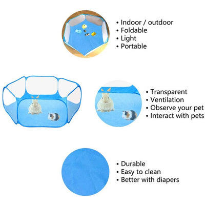Parc pour Chien Pop-Up Hexagonal 6 Coloris 120 cm