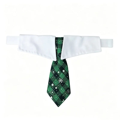 Collier Cravate de Noël Rouge et Vert Chien