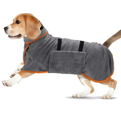 Peignoir Séchage Rapide 2 en 1 pour Chien