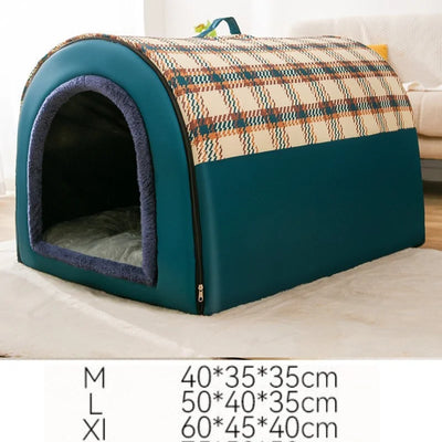 Niche d'Intérieur pour Chien Cabane en Arche Petit Chien 3 Tailles