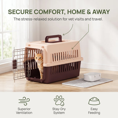 Cage de Transport Chien Avion Portable Aérée