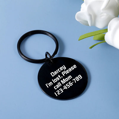 Médaille Gravée Nom et Téléphone pour Chien