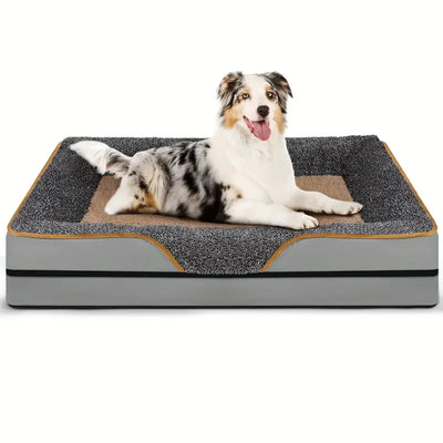Canapé pour Chien Déhoussable Mousse Épaisse 120 x 80 cm