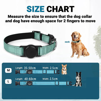 Collier Porte-AirTag Rembourré pour Chien