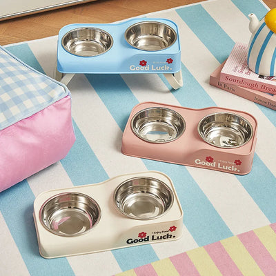 Gamelle Surélevée Double Inox Gros Chien