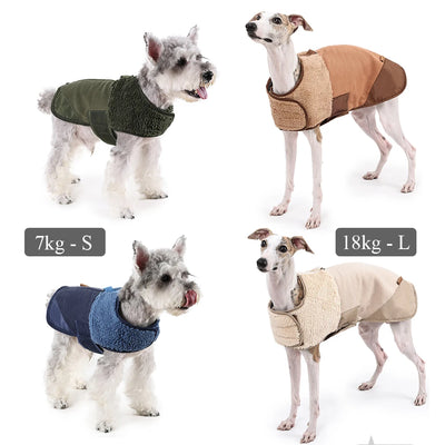 Manteau Sherpa Polaire Lévrier Whippet Coupe-Vent