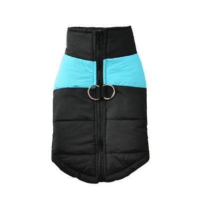 Manteau Hiver Chien Grande Taille Coupe-Vent Zippé