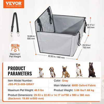 Siège Auto Imperméable Gros Chien 45kg