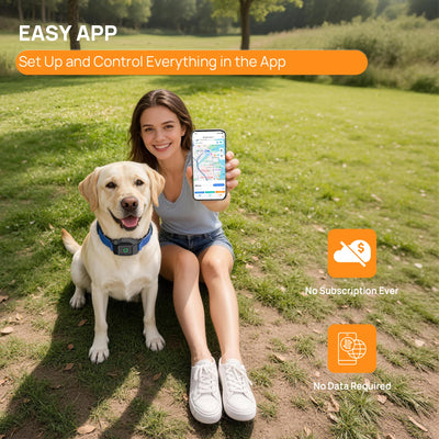 Clôture Électronique Sans Fil pour Chien GPS Zone par Appli