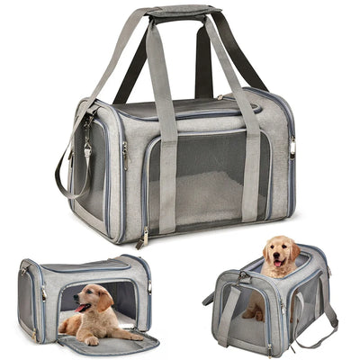 Sac de Transport Chien Souple Bandoulière Petit Chien Chat