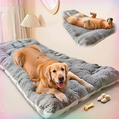 Tapis de Couchage Gris pour Golden Retriever, Hiver Double Face