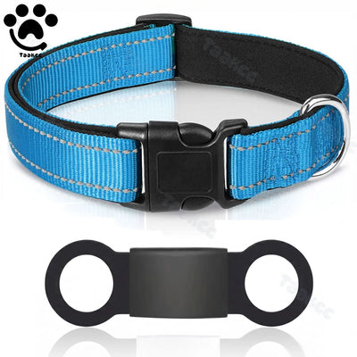 Collier Rembourré Réfléchissant Gravé Nom Chien