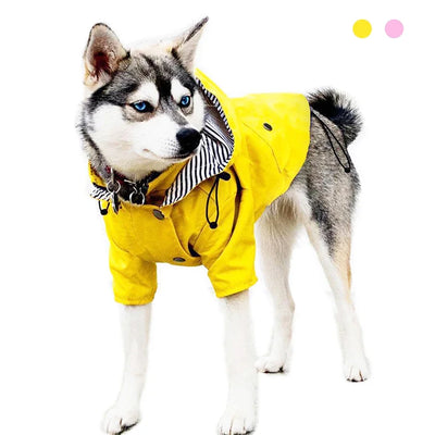 Manteau Imperméable Ciré Capuche Jaune Rose du S au 5XL