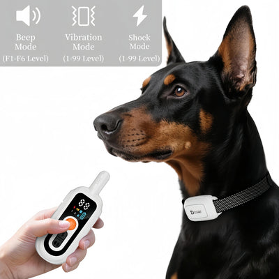 Collier Anti-Aboiement Auto 3300ft Gros Chien Rechargeable