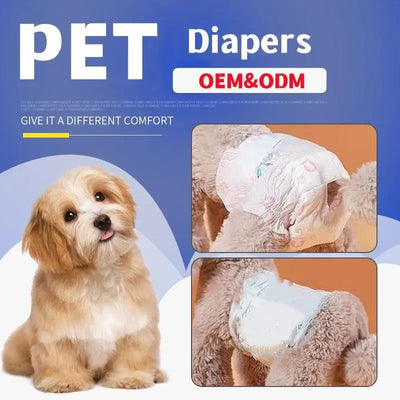 Couche pour Chien Jetable Petit et Moyen Gabarit 10 Pièces