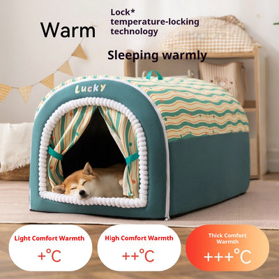 Niche d'Intérieur pour Chien Cabane en Arche Petit Chien 3 Tailles