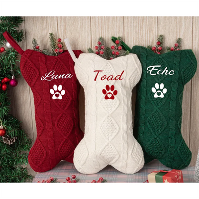 Chaussette de Noel Personnalisee Chien