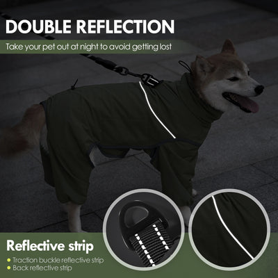 Manteau Imperméable Combinaison Rembourrée d'Hiver Grand Chien