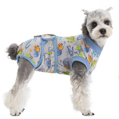 Body Post-Opératoire Chien Coton Imprimé Alternative Collerette