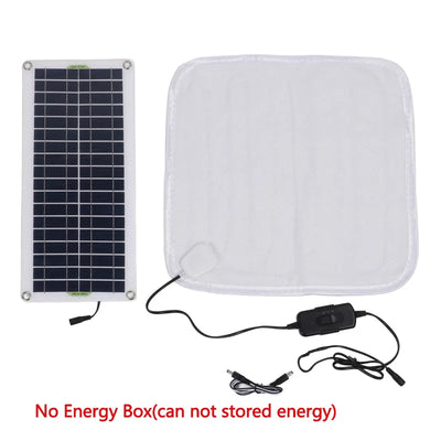 Coussin Chauffant Solaire 50 W Température Réglable pour Chien