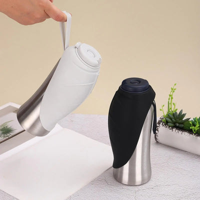 Gamelle de Voyage Chien Bouteille d'Eau Inox Portable