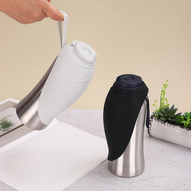 Gamelle de Voyage Chien Bouteille d'Eau Inox Portable