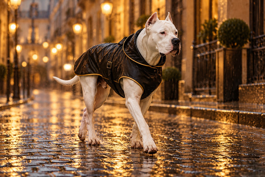 Par tous les temps : Manteaux, imperméables et bottes quand la météo se gâte.