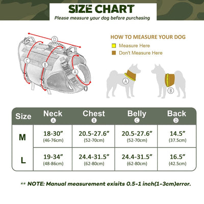 Gilet d'entraînement tactique chien - Gros-Chien.com