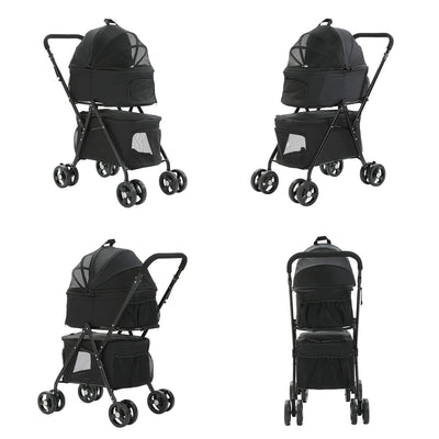 Poussette pour chien double