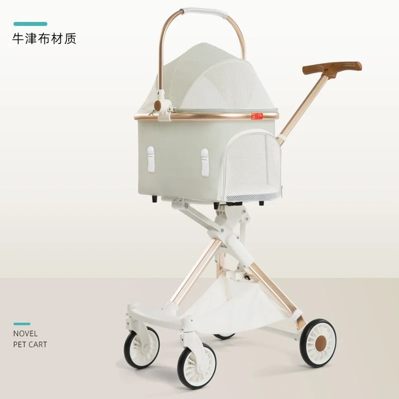 Poussette pour chien de luxe
