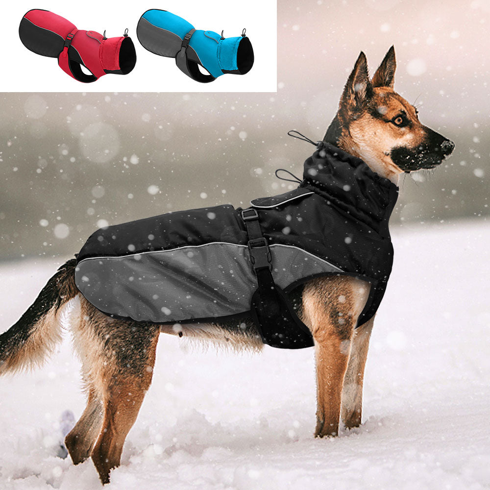 Manteau harnais imperméable réfléchissant pour chien - Gros-Chien.com