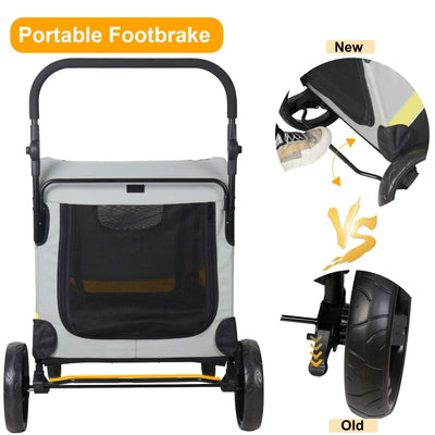 Poussette pour chien 4 roues