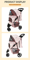 Poussette pour chien leopard