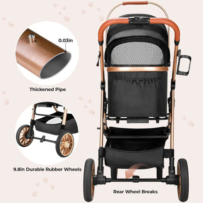 Poussette pour chien solide