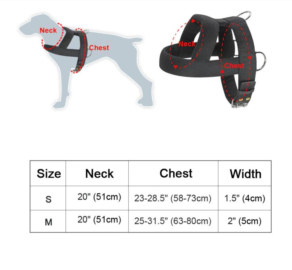 Harnais Pour Chien Anti-Traction Avec Laisse - Pour Promenade, Course - Taille S, M, L, XL - Couleur Rose Clair - 9